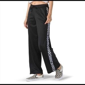 NWT VANS CHECKERBOARD TRACK PANTS SZ SMALL